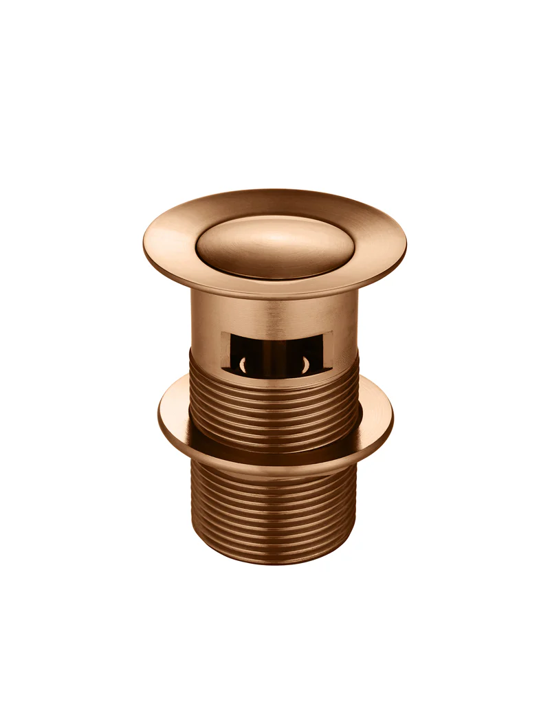 Basin Pop Up Waste 32mm - Overflow / Slotted -  Lustre Bronze - Image 4
