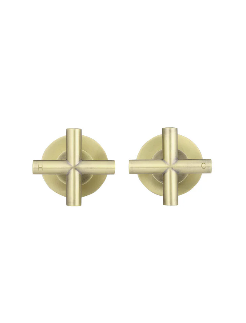 Round Cross Handle Jumper Valve Wall Top Assemblies - PVD Tiger Bronze - Image 7