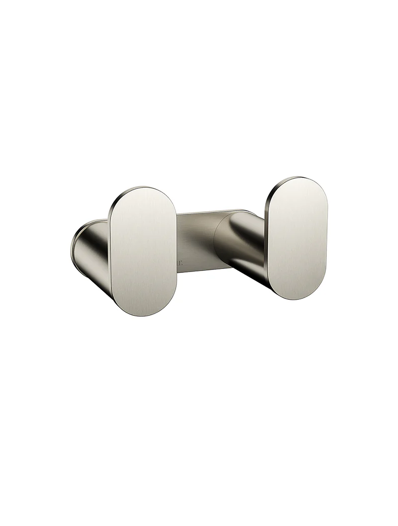 Curvaé Double Robe Hook - PVD Brushed Nickel - Image 5
