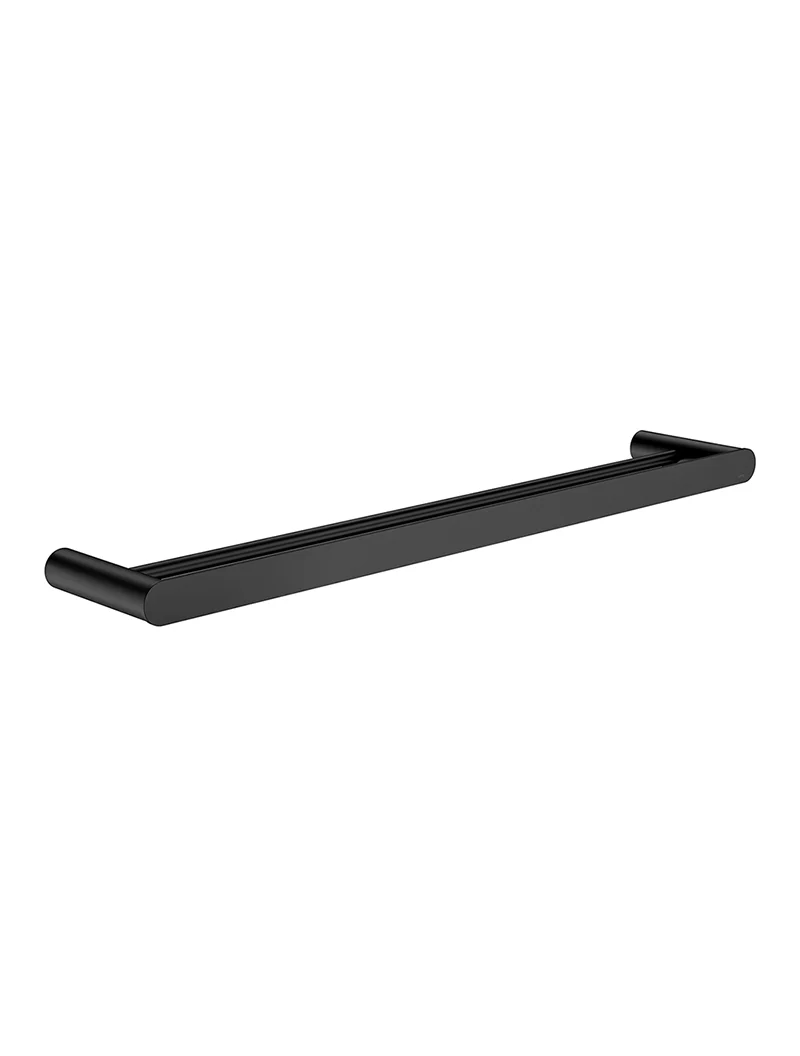 Curvaé Double Towel Rail 600mm - Matte Black - Image 3