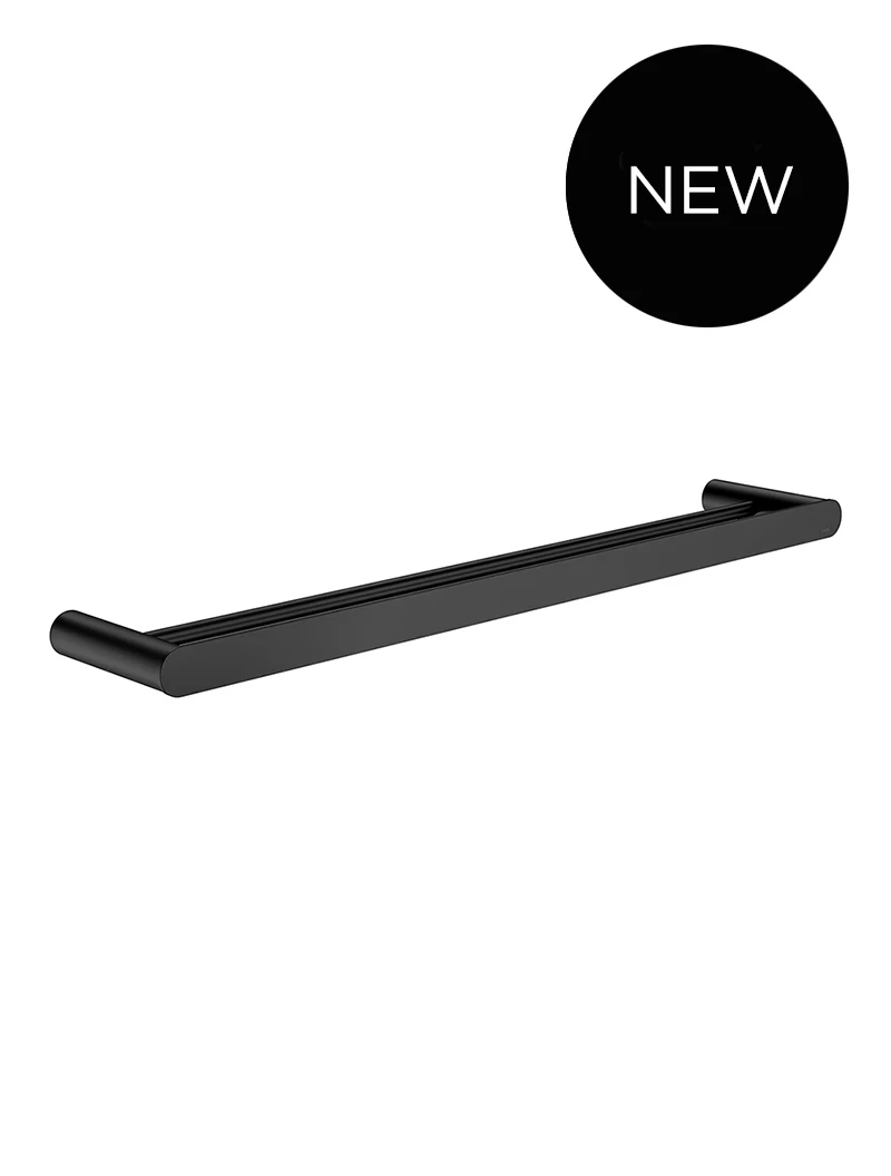 Curvaé Double Towel Rail 600mm - Matte Black - Image 4