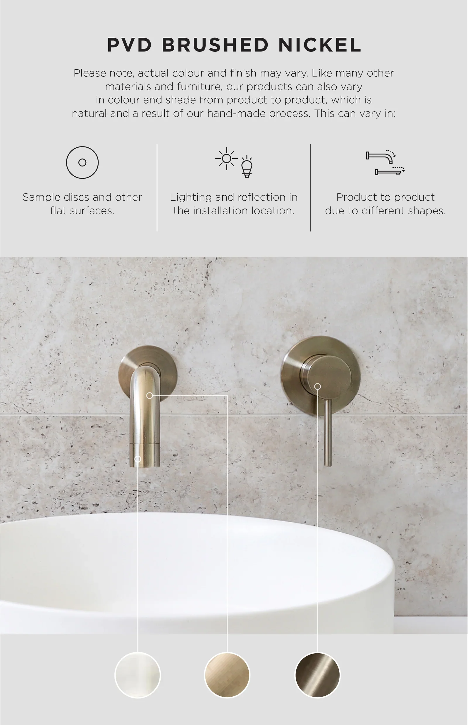 Curvaé Double Towel Rail 800mm - PVD Brushed Nickel - Image 2