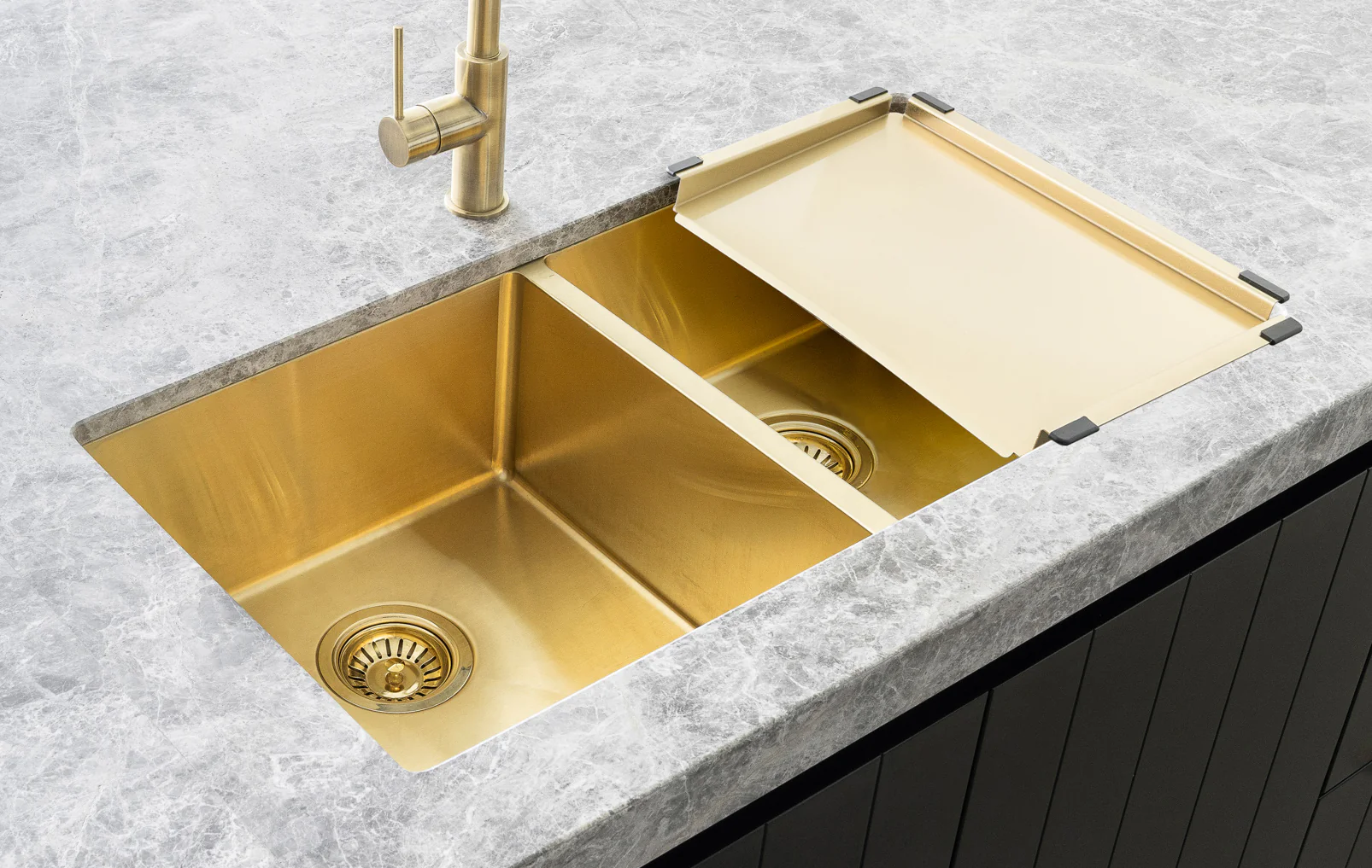 Lavello Dish Draining Tray - Brushed Bronze Gold - Image 6