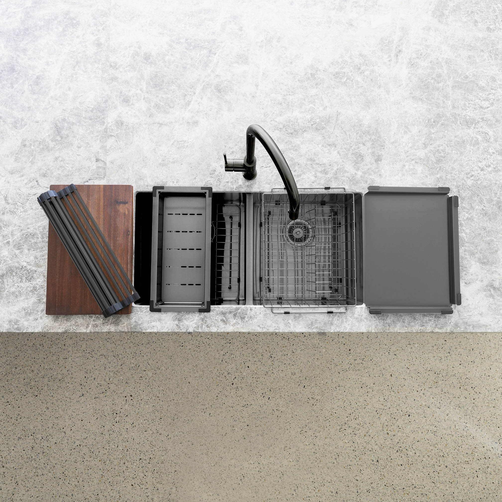 Lavello Dish Rack - PVD Gunmetal Black - Image 6