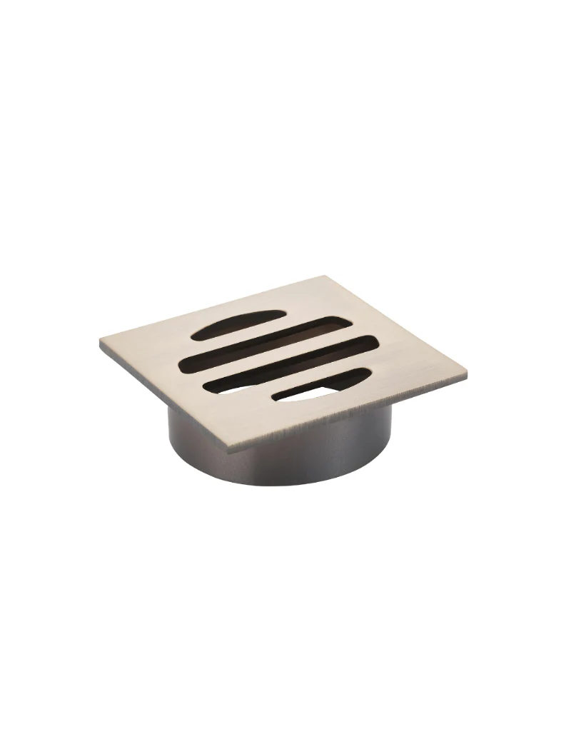 Square Floor Grate Shower Drain 50mm outlet - Champagne - Image 4