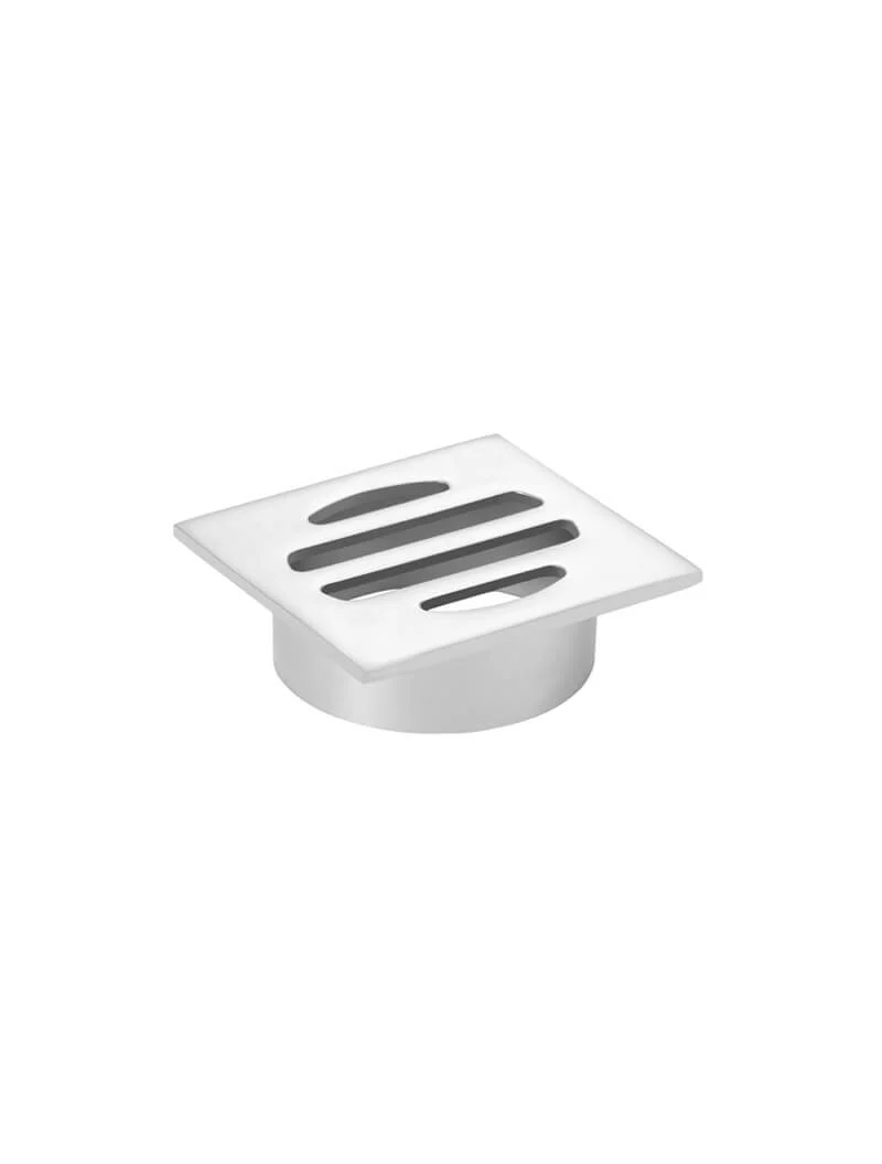 Square Floor Grate Shower Drain 50mm outlet - Polished Chrome - Image 3