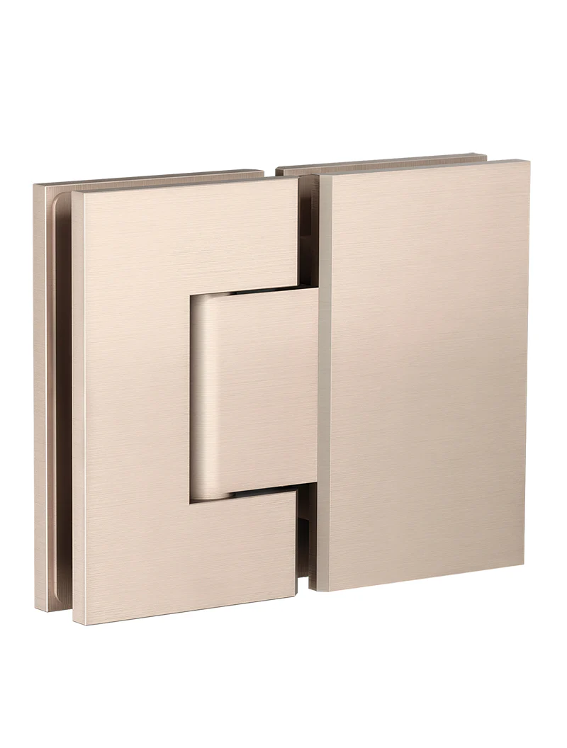 Glass to Glass Shower Door Hinge - Champagne - Image 4
