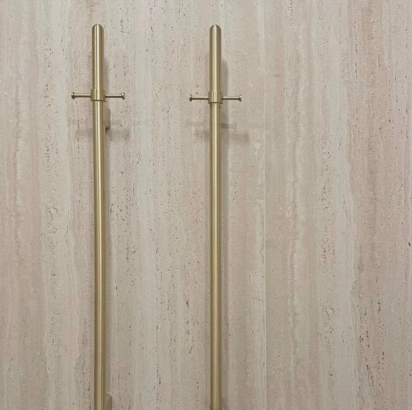 Heated Vertical Towel Rail - PVD Tiger Bronze - Image 6