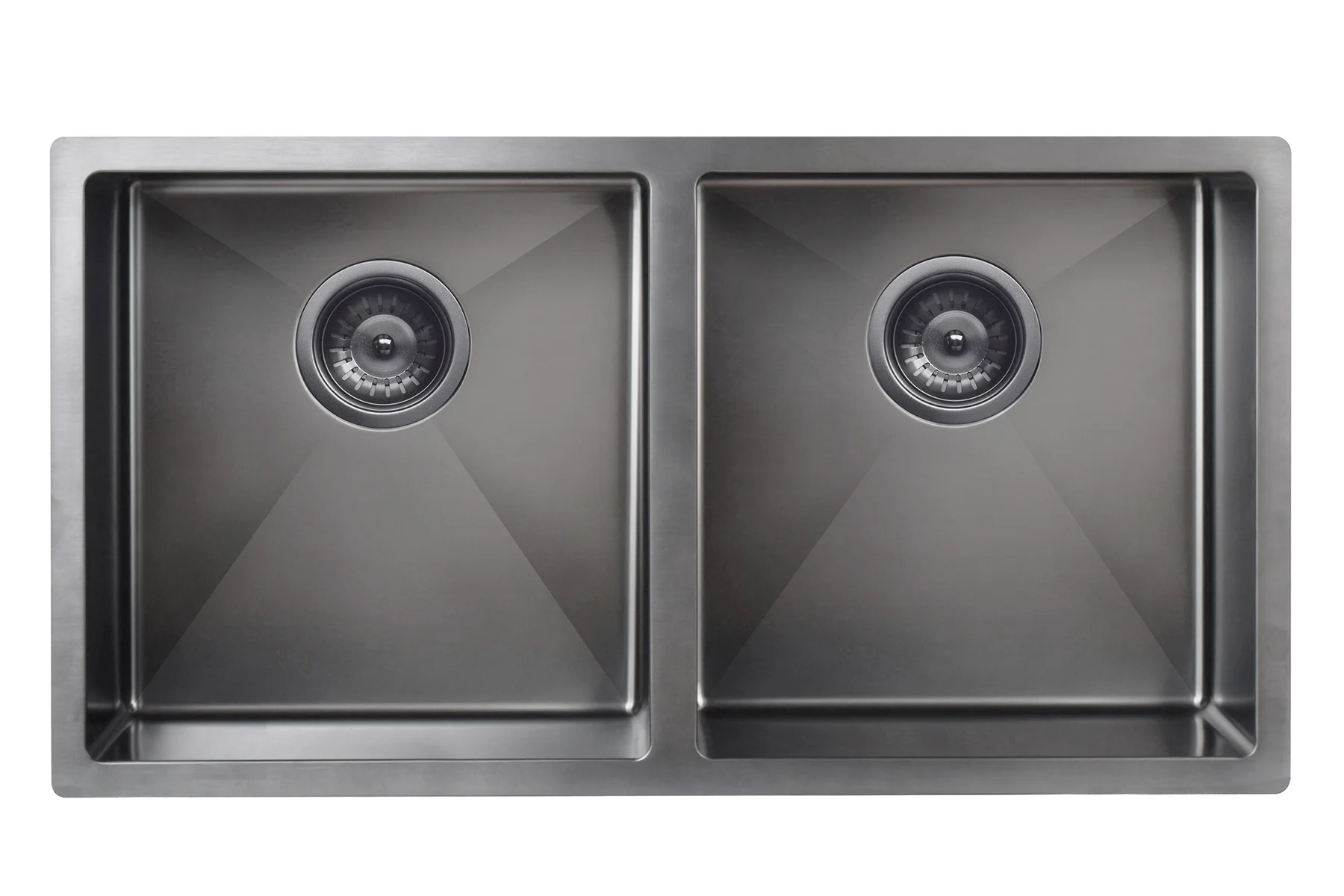 Lavello Kitchen Sink - Double Bowl 860 x 440 -  PVD Gunmetal Black - Image 7