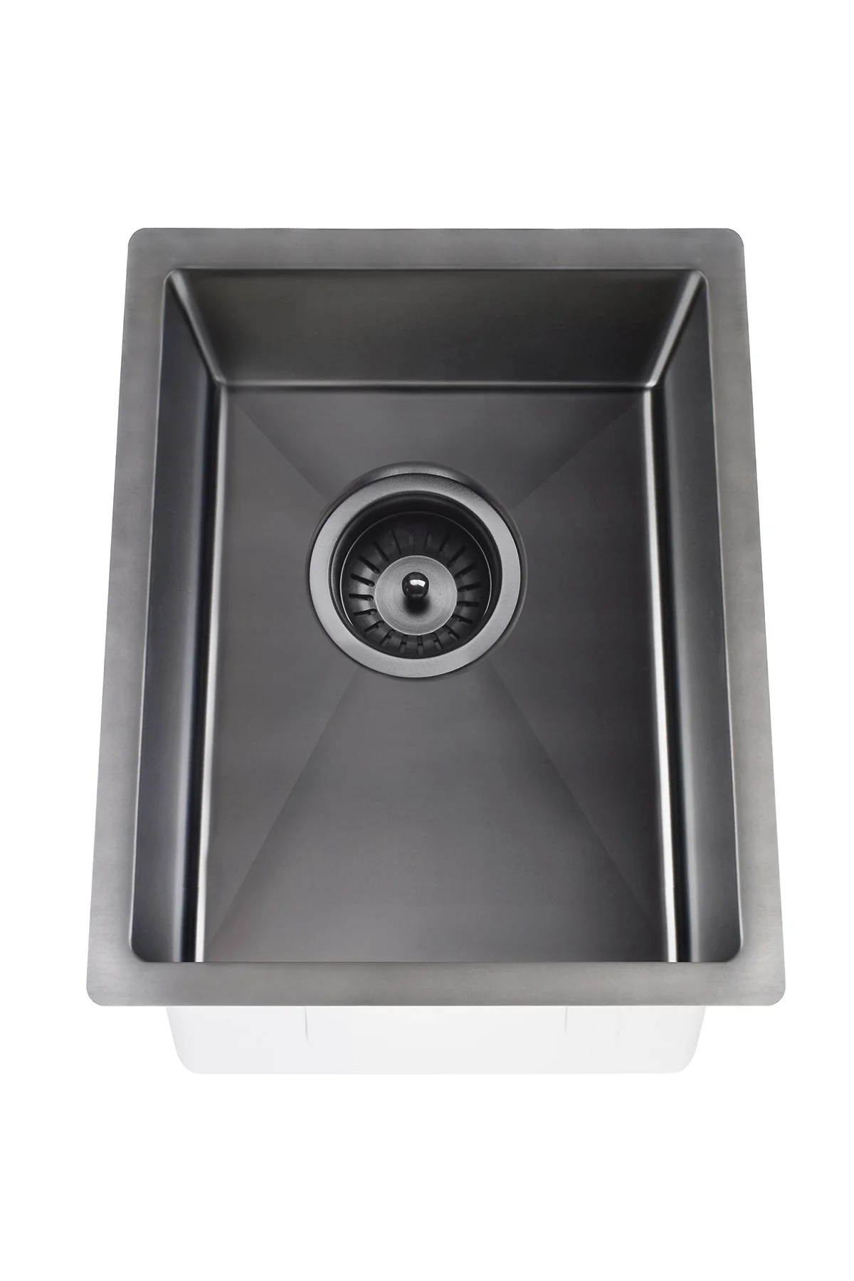 Lavello Kitchen Sink - Single Bowl 380 x 440 - PVD Gunmetal Black - Image 4