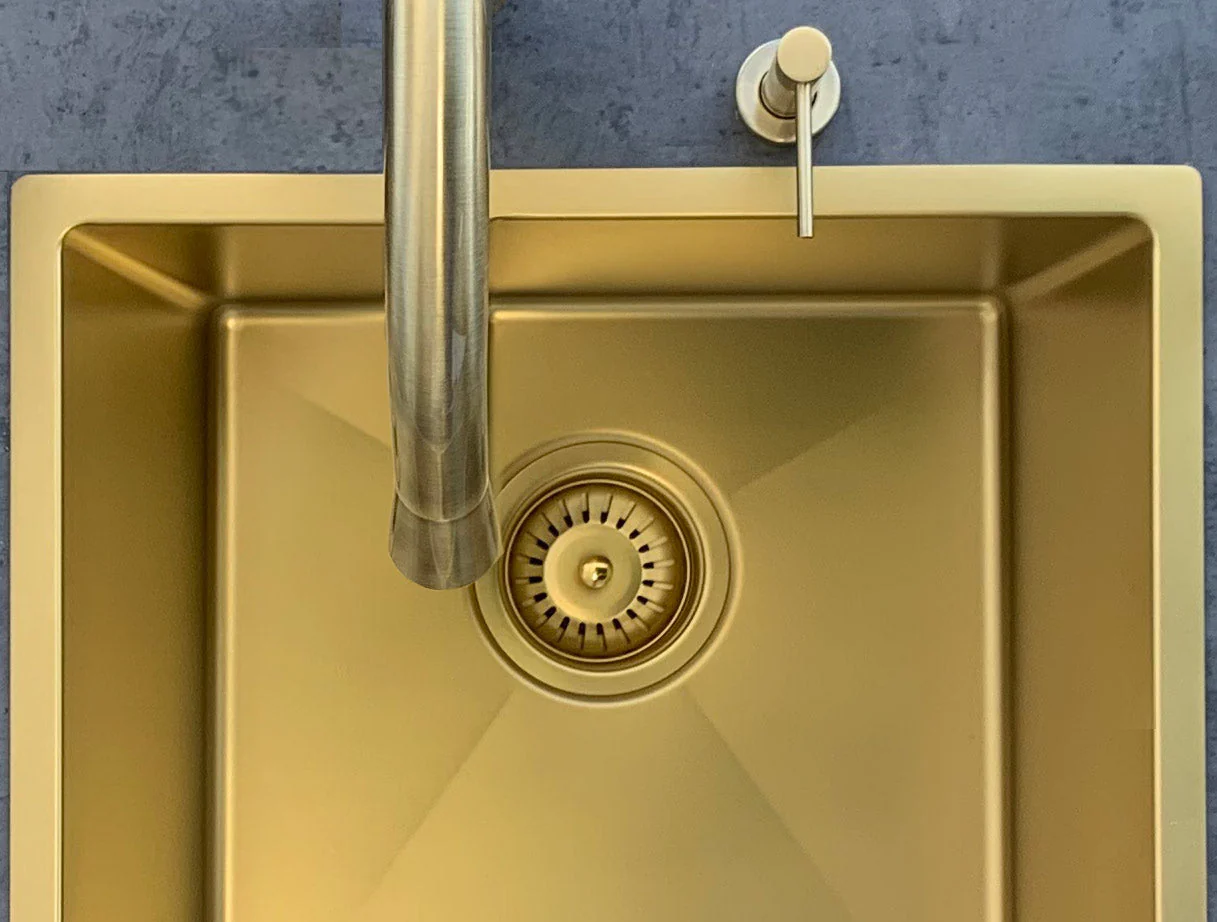 Lavello Kitchen Sink - Single Bowl 450 x 450 - Tiger Bronze - Image 8