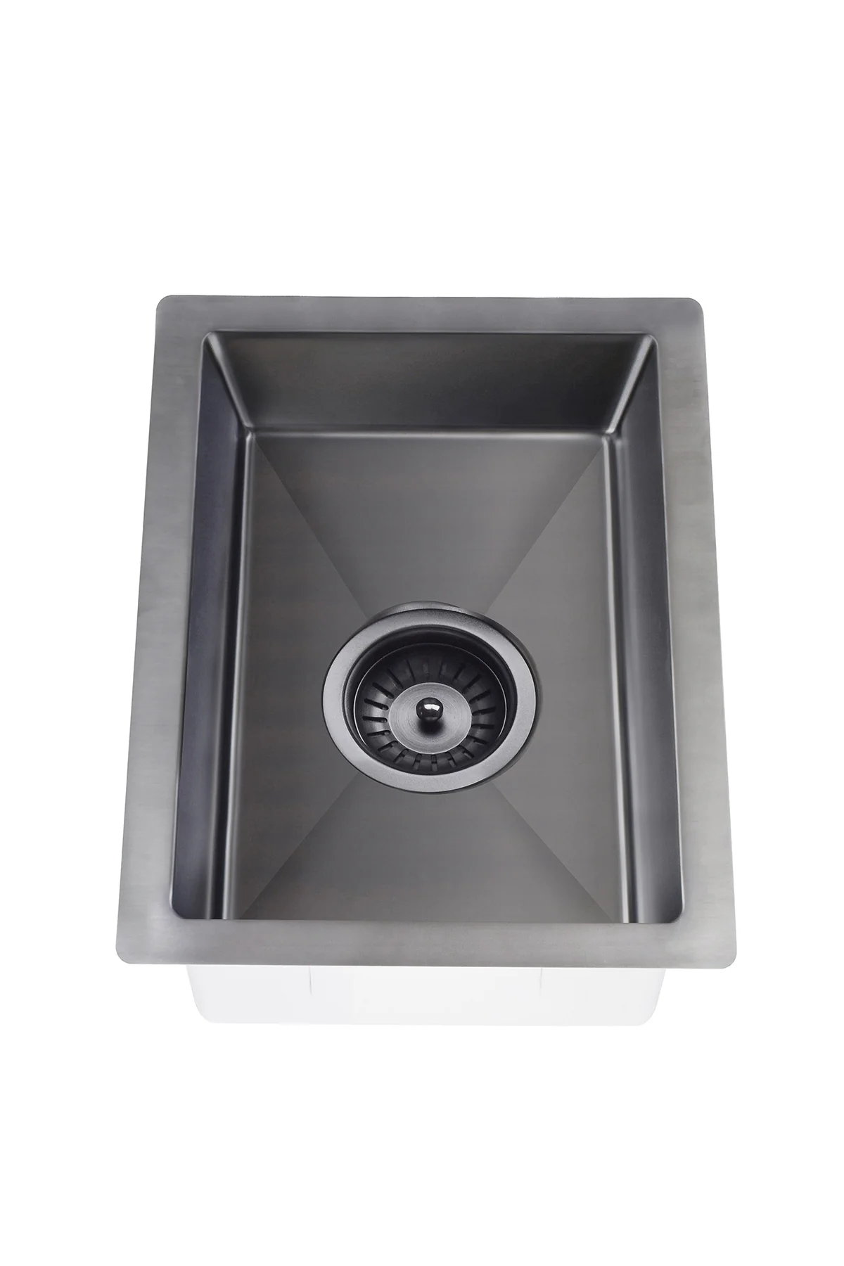 Lavello Bar Sink - Single Bowl 382 x 272 - PVD Brushed Gunmetal - Image 3