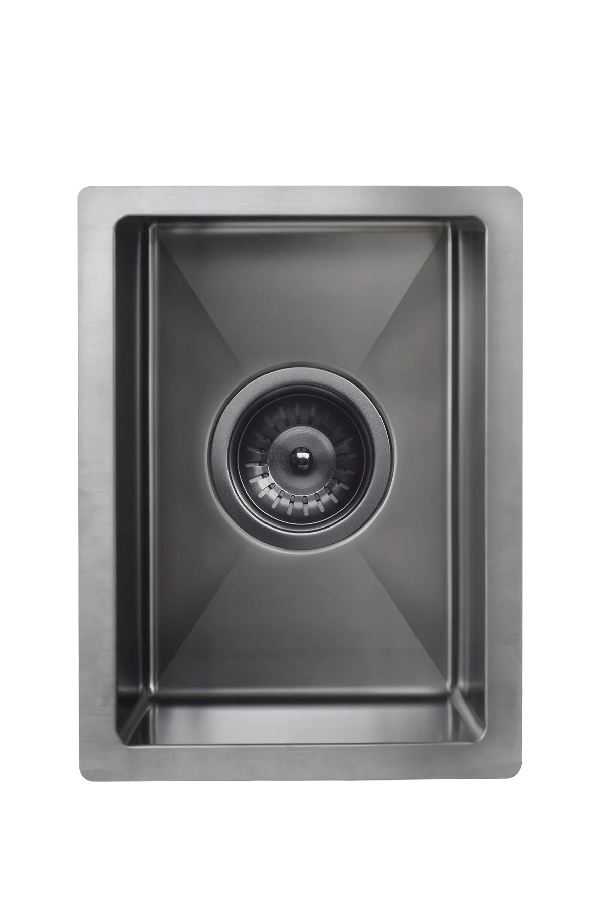 Lavello Bar Sink - Single Bowl 382 x 272 - PVD Brushed Gunmetal - Image 4