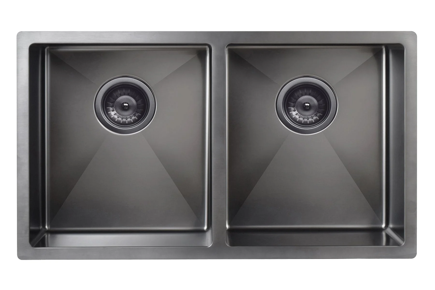 Lavello Kitchen Sink - Double Bowl 760 x 440 - Gunmetal Black - Image 6