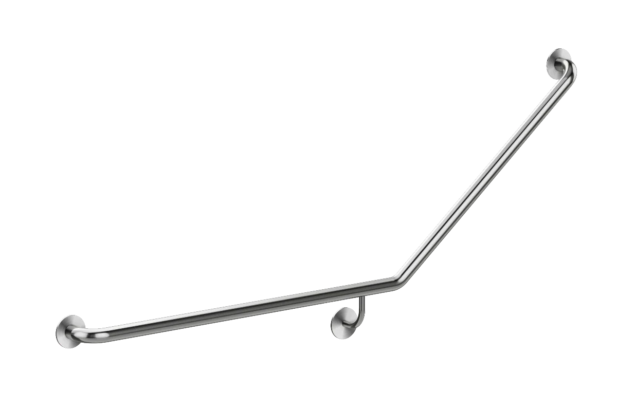 Meir Mobility 40 Degree Left Side Grab Rail - Brushed Nickel