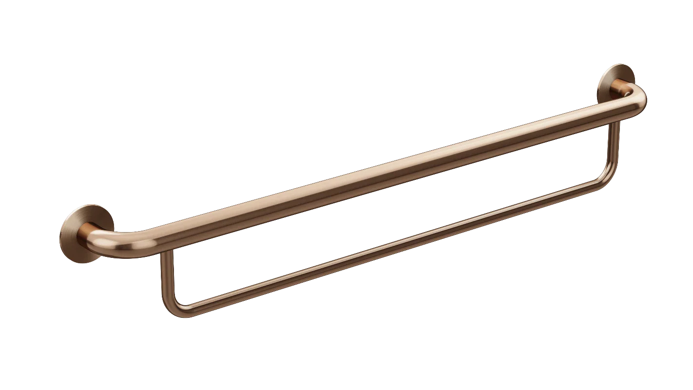 Meir Mobility Bath Towel Rail - Lustre Bronze