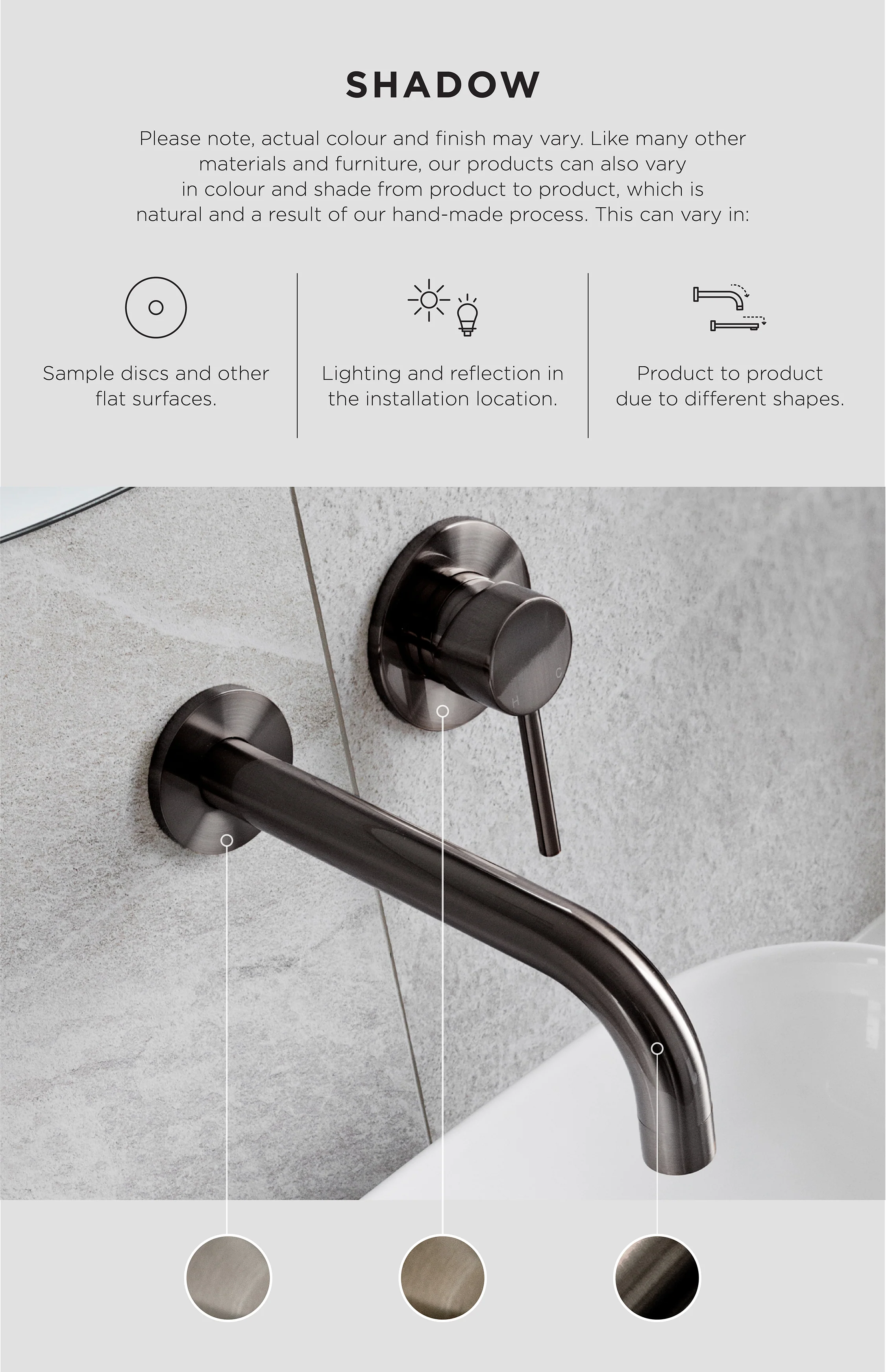 Öppen Edge-Pull 300mm Cabinet Handle (Brushed) - Shadow Gunmetal - Image 4