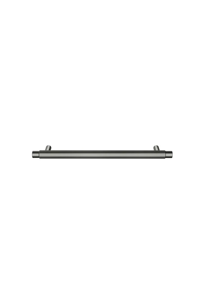 Öppen Round Pull 200mm Cabinet Handle (Linear Knurled) - Shadow Gunmetal - Image 3