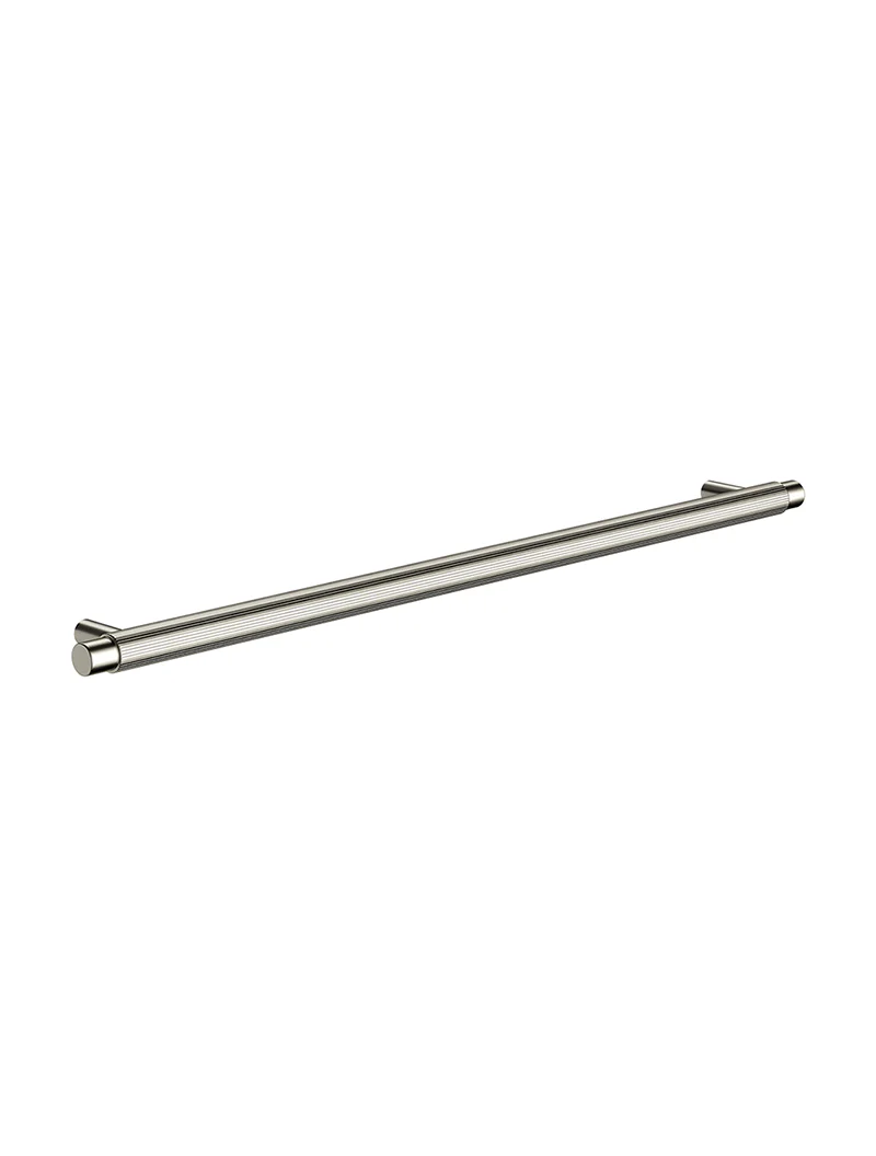 Öppen Round Pull 328mm Cabinet Handle (Linear Knurled) - PVD Brushed Nickel - Image 5