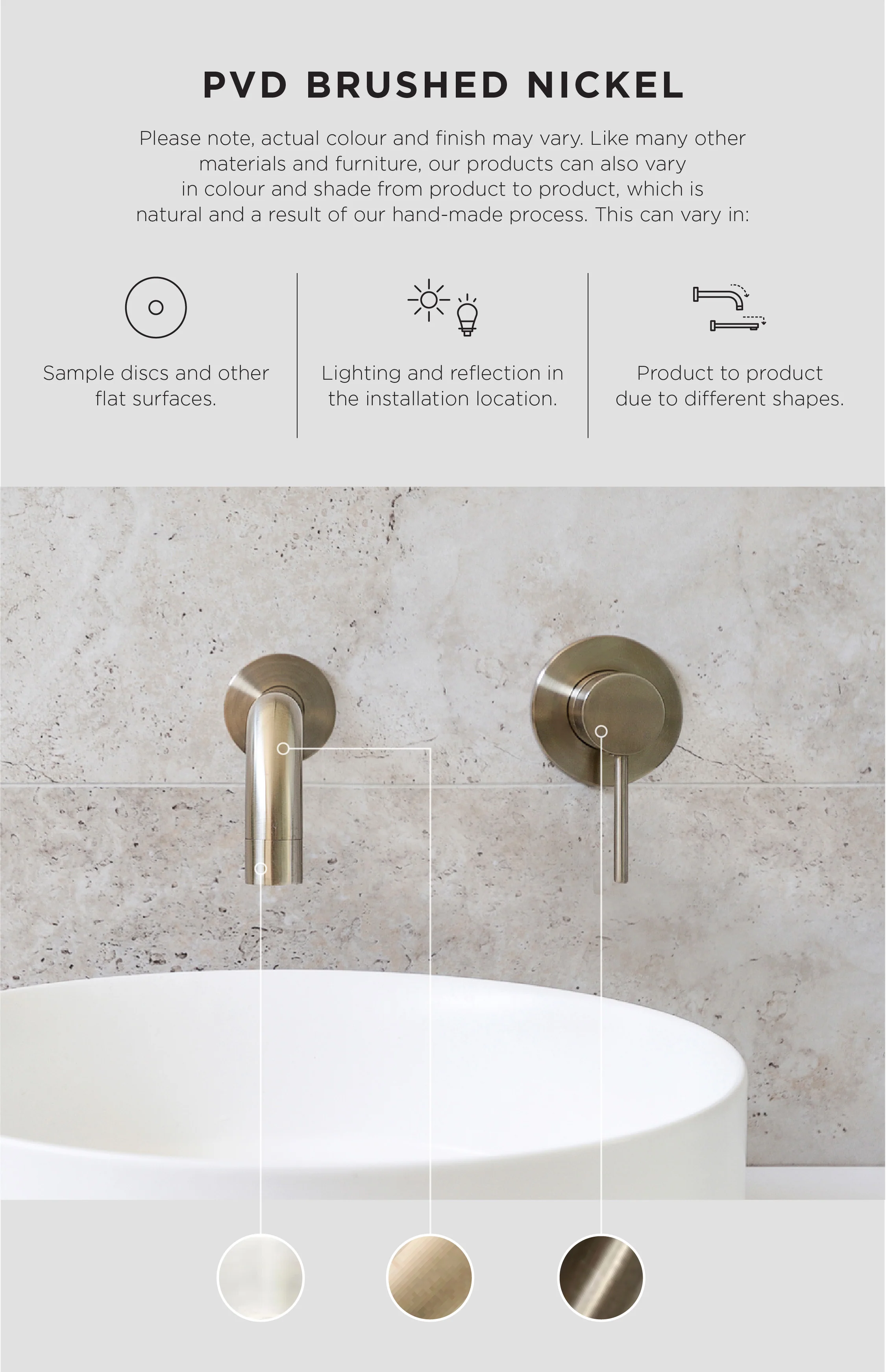 Öppen Round Pull 520mm Cabinet Handle (Brushed) - PVD Brushed Nickel - Image 4