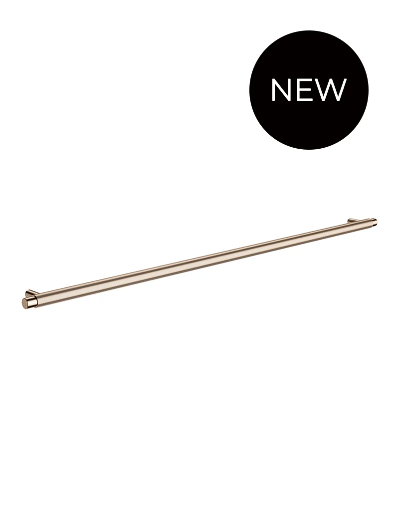 Öppen Round Pull 520mm Cabinet Handle (Linear Knurled) - PVD Champagne