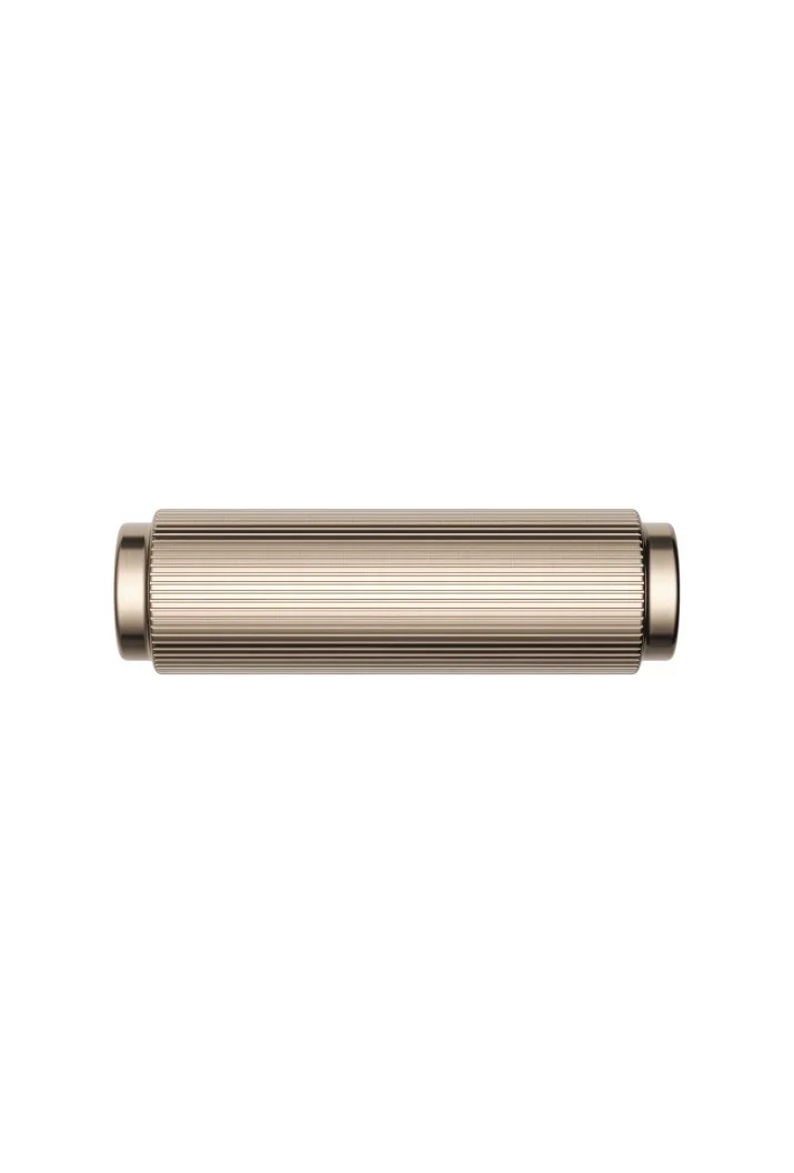 Öppen T-Pull Cabinet Handle (Linear Knurled) - PVD Champagne - Image 2