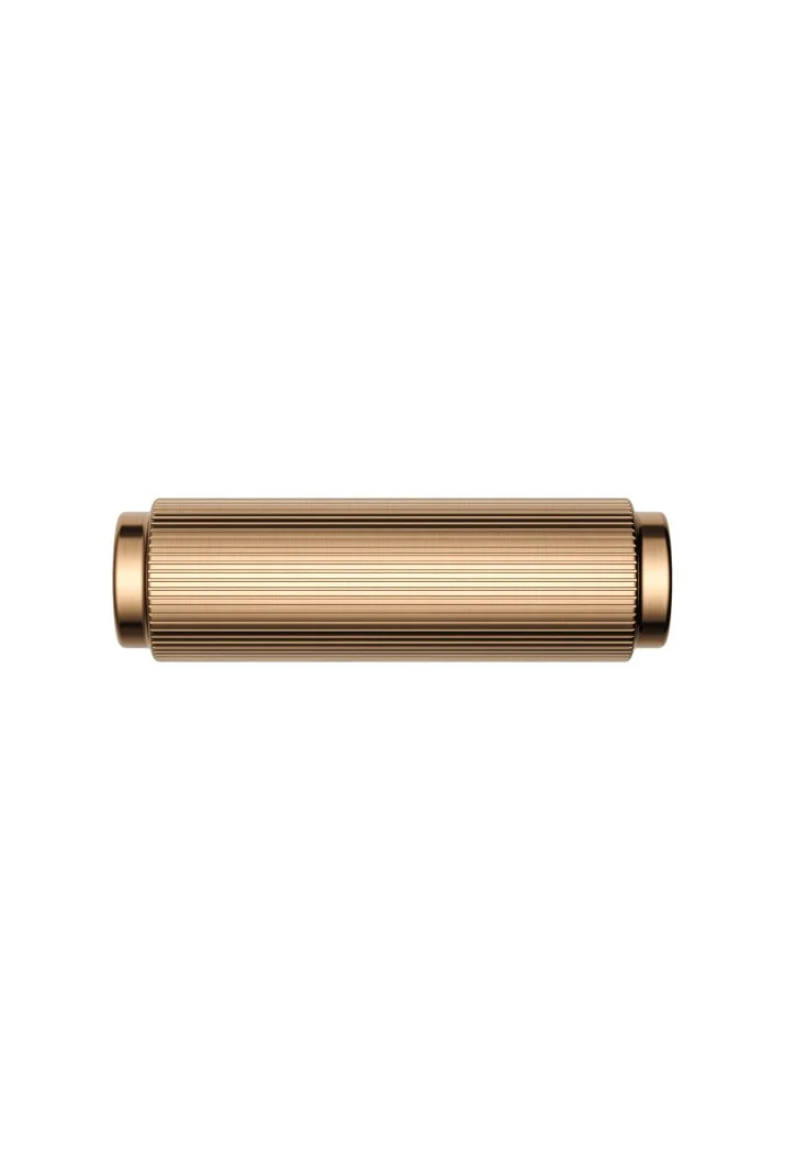 Öppen T-Pull Cabinet Handle (Linear Knurled) - Lustre Bronze - Image 2