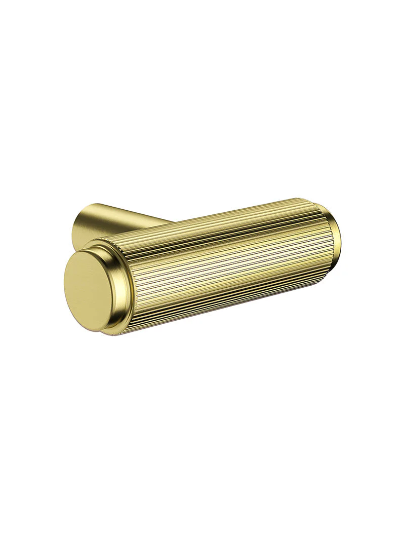 Öppen T-Pull Cabinet Handle (Linear Knurled) - PVD Tiger Bronze - Image 4