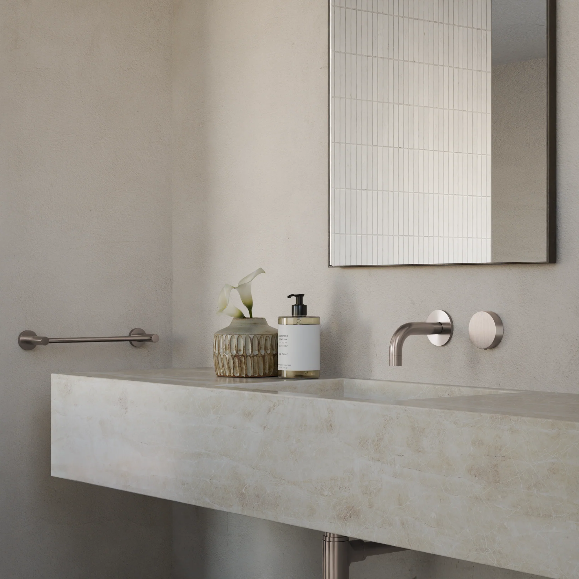 Progressive mixer (in-wall body and Trim set) - Champagne - Image 6