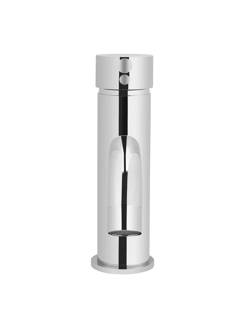 Round Basin Mixer Curved - Polished Chrome - Image 3