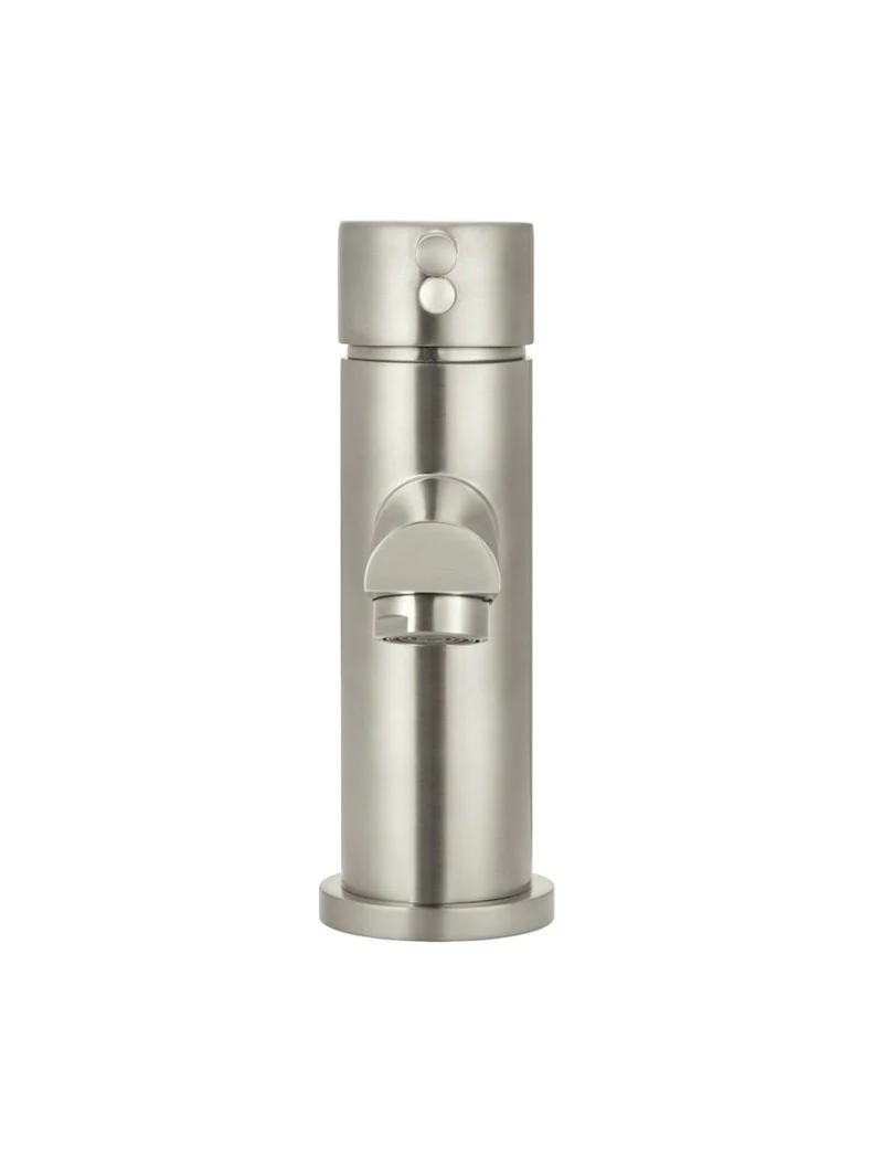 Round Basin Mixer - PVD Brushed Nickel - Image 4