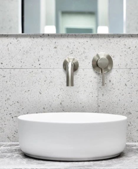 Round Curved Spout 130mm - PVD Brushed Nickel - Image 6