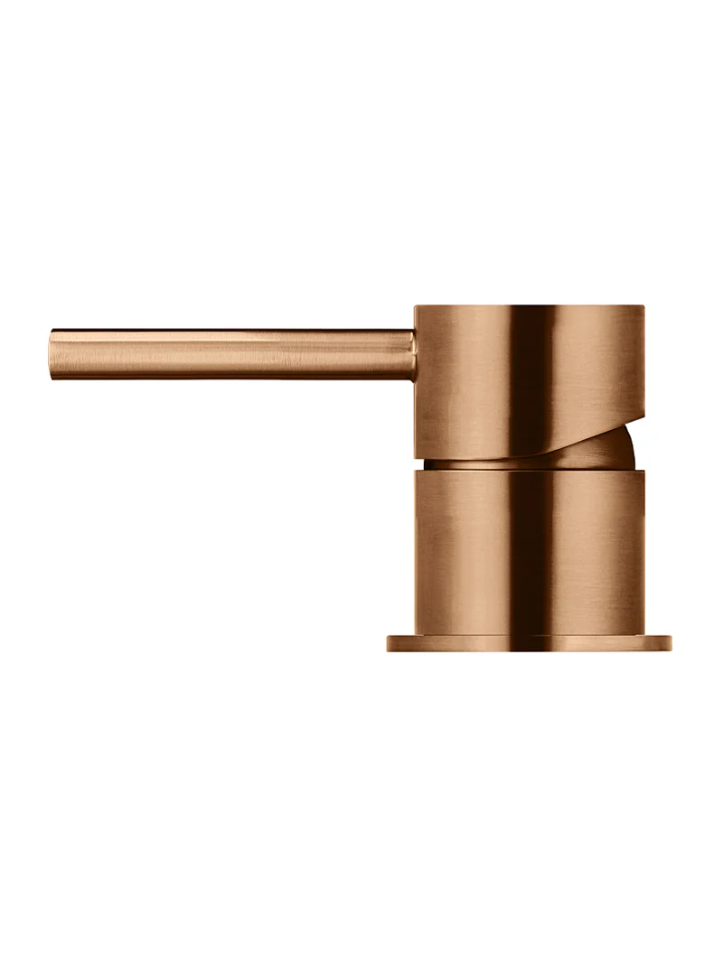Round Deck Mounted Mixer - Lustre Bronze - Image 2