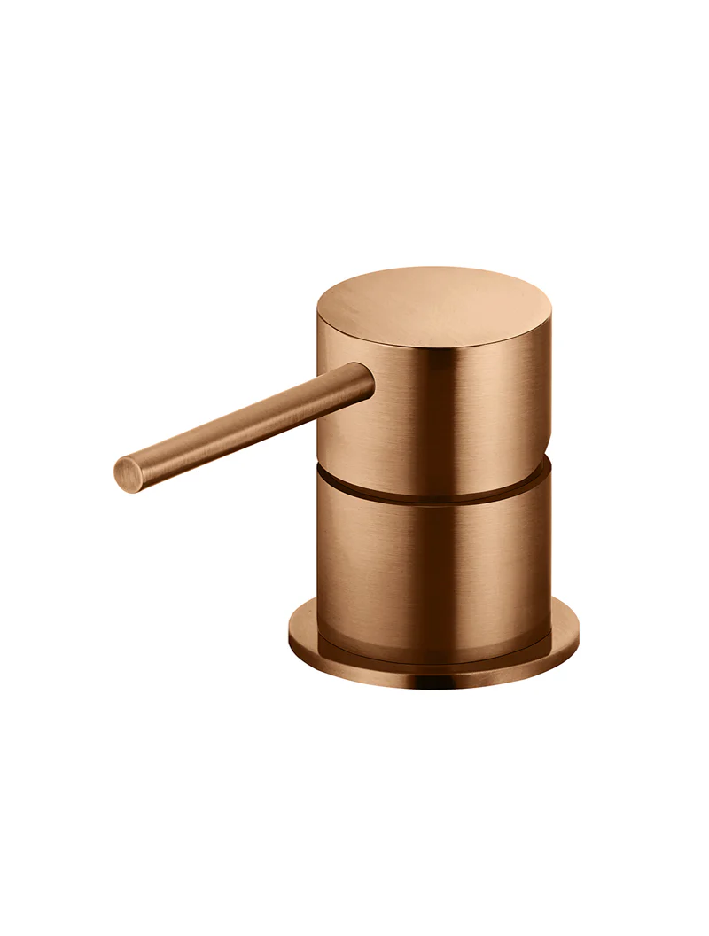 Round Deck Mounted Mixer - Lustre Bronze - Image 7