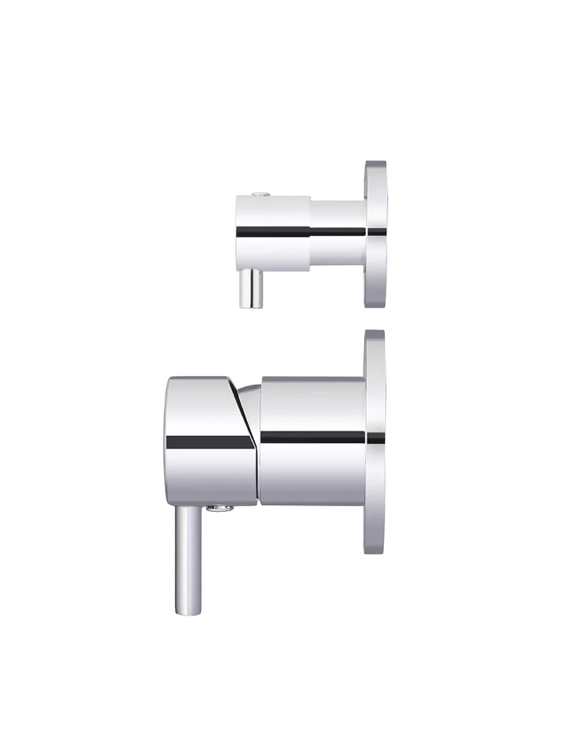 Round Diverter Mixer Trim Kit (In-wall Body Not Included) - Polished Chrome - Image 2