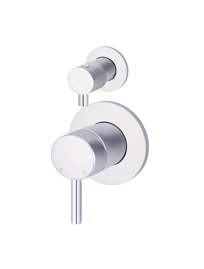 Round Diverter Mixer Trim Kit (In-wall Body Not Included) - Polished Chrome - Image 3