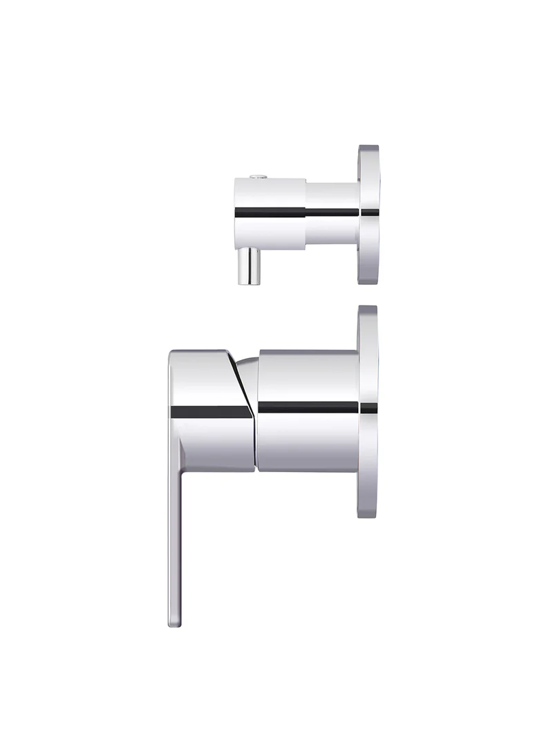 Round Diverter Mixer Paddle Trim Kit (In-wall Body Not Included) - Polished Chrome - Image 2