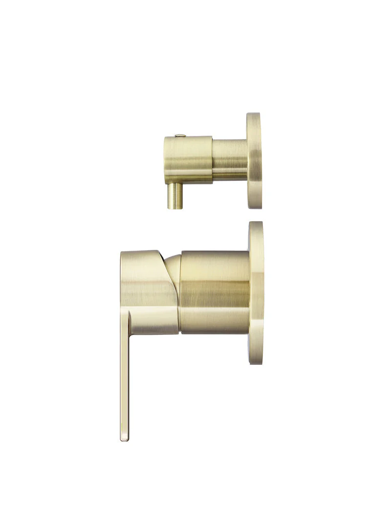 Round Diverter Mixer Paddle Handle Trim Kit (In-wall Body Not Included) - PVD Tiger Bronze - Image 2