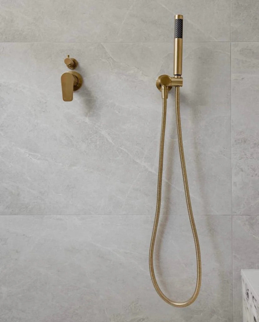 Round Diverter Mixer Paddle Handle Trim Kit (In-wall Body Not Included) - PVD Tiger Bronze - Image 3