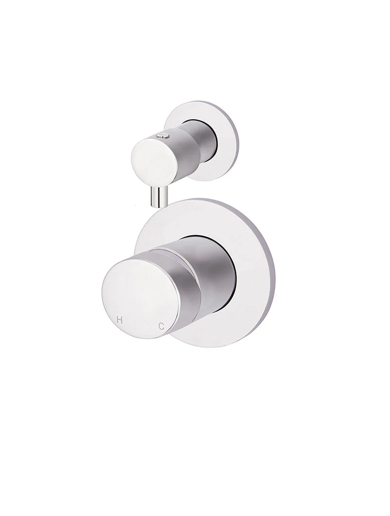 Round Diverter Mixer Pinless Handle Trim Kit (In-wall Body Not Included) - Polished Chrome - Image 3