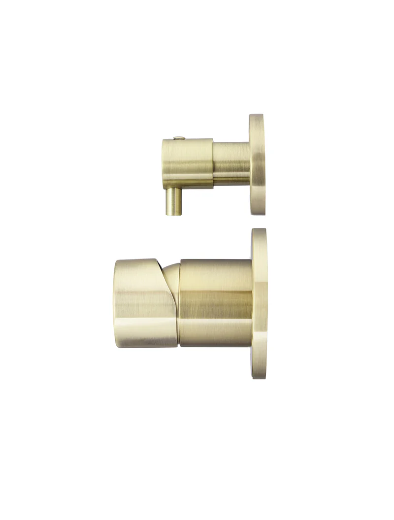 Round Diverter Mixer Pinless Handle Trim Kit (In-wall Body Not Included) - PVD Tiger Bronze - Image 2