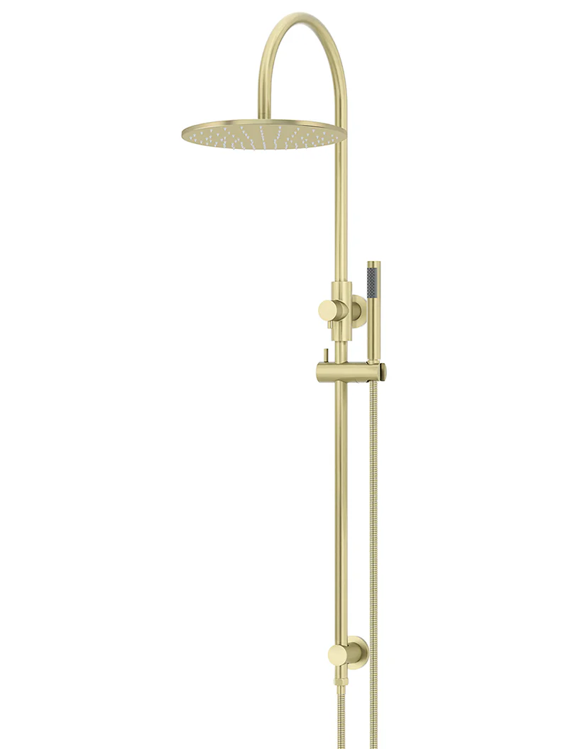 Round Gooseneck Shower Set with 300mm rose, Single-Function Hand Shower - PVD Tiger Bronze - Image 4