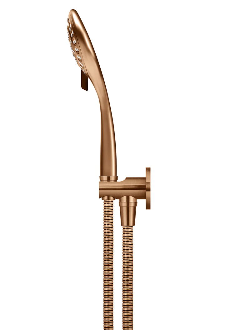 Round Three Function Hand Shower on Fixed Bracket - Lustre Bronze - Image 4