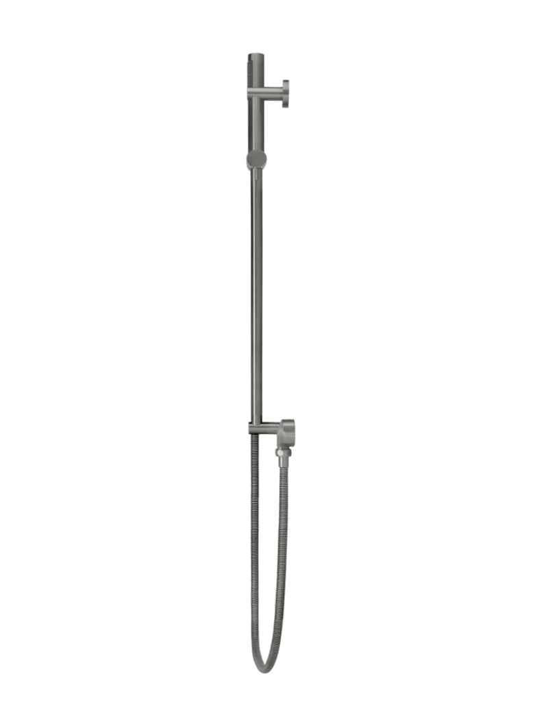 Round Hand Shower on Rail Column - Shadow Gunmetal - Image 4