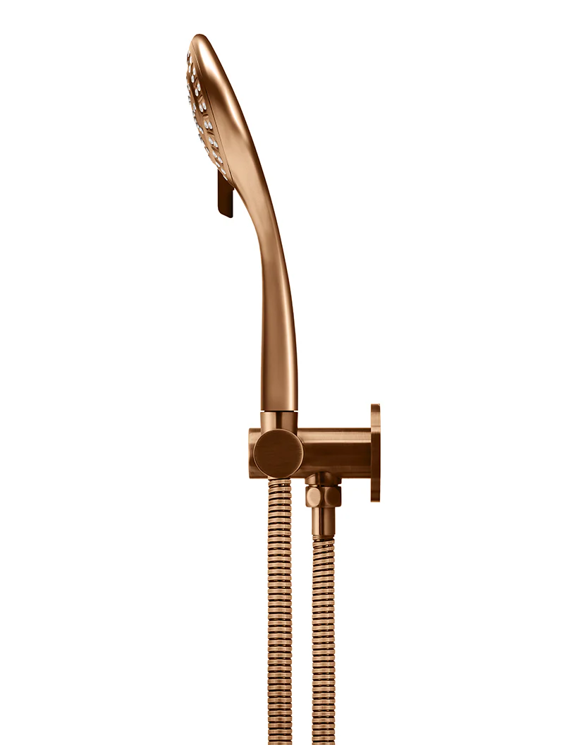 Round Hand Shower on Swivel Bracket - Lustre Bronze - Image 4