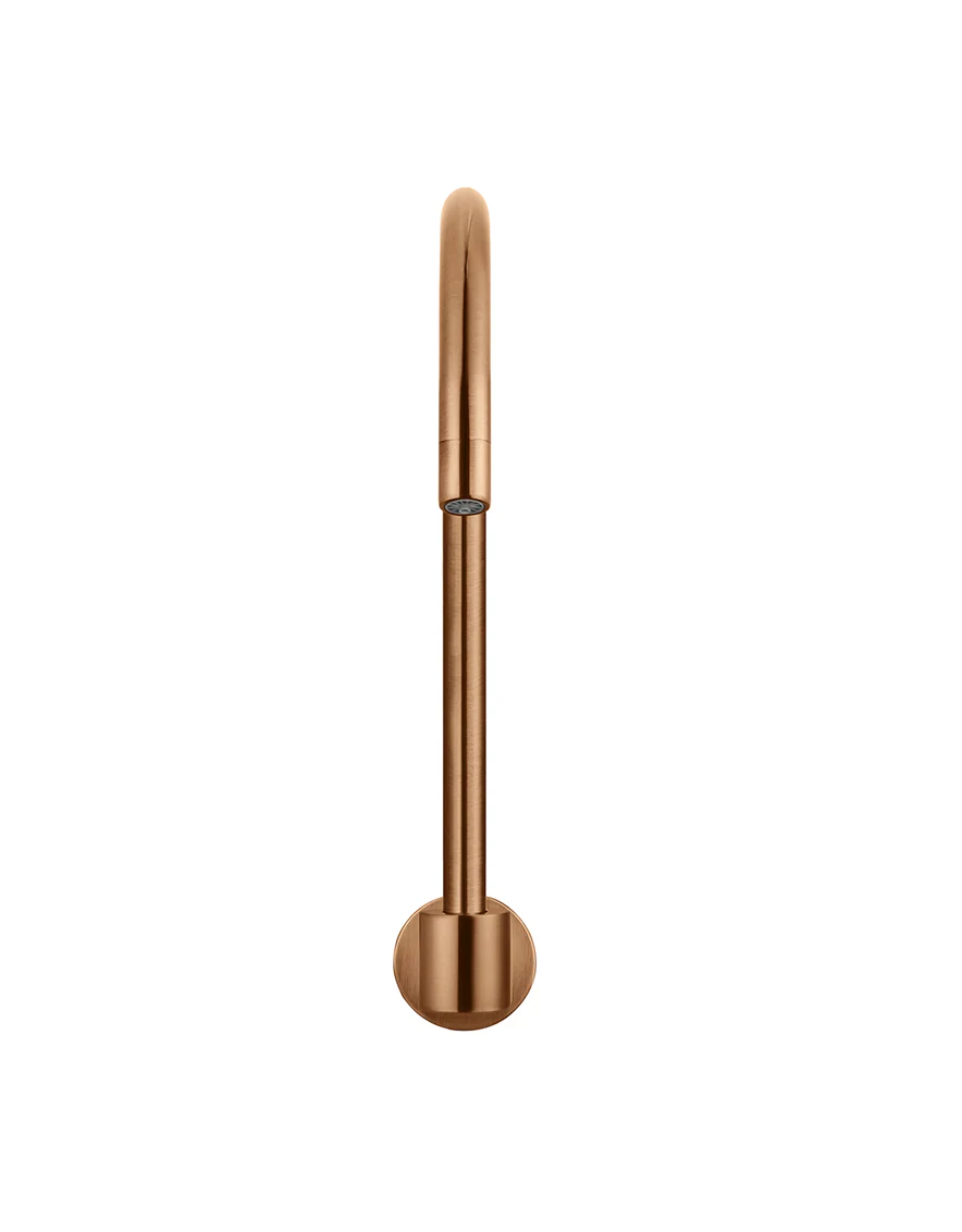 Round High-Rise Swivel Wall Spout - Lustre Bronze - Image 4