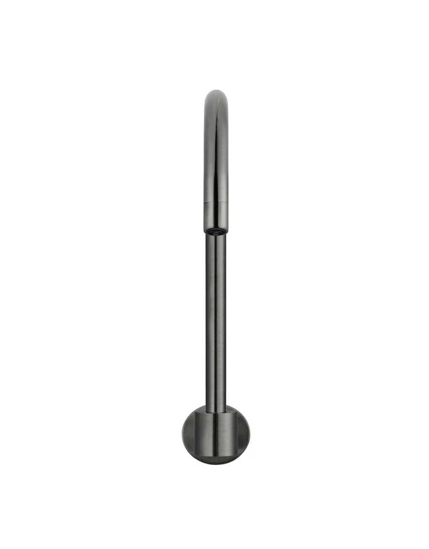 Round High-Rise Swivel Wall Spout - Shadow Gunmetal - Image 3