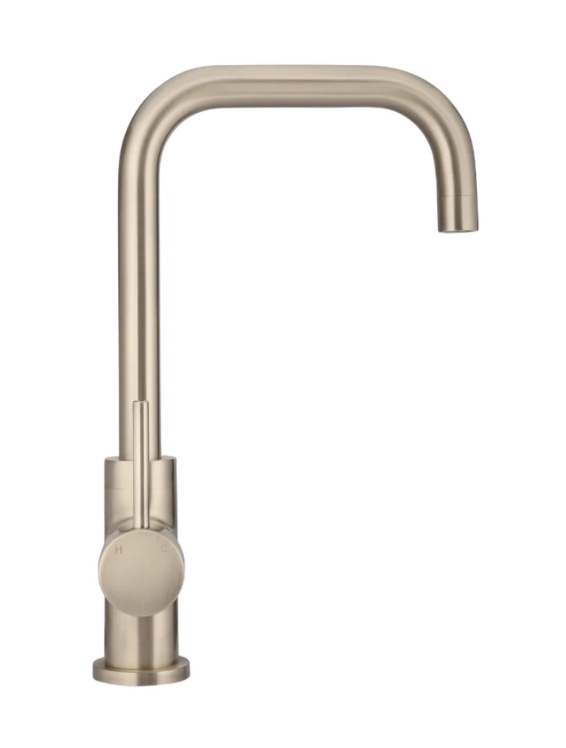 Round Kitchen Mixer Tap - Champagne - Image 10