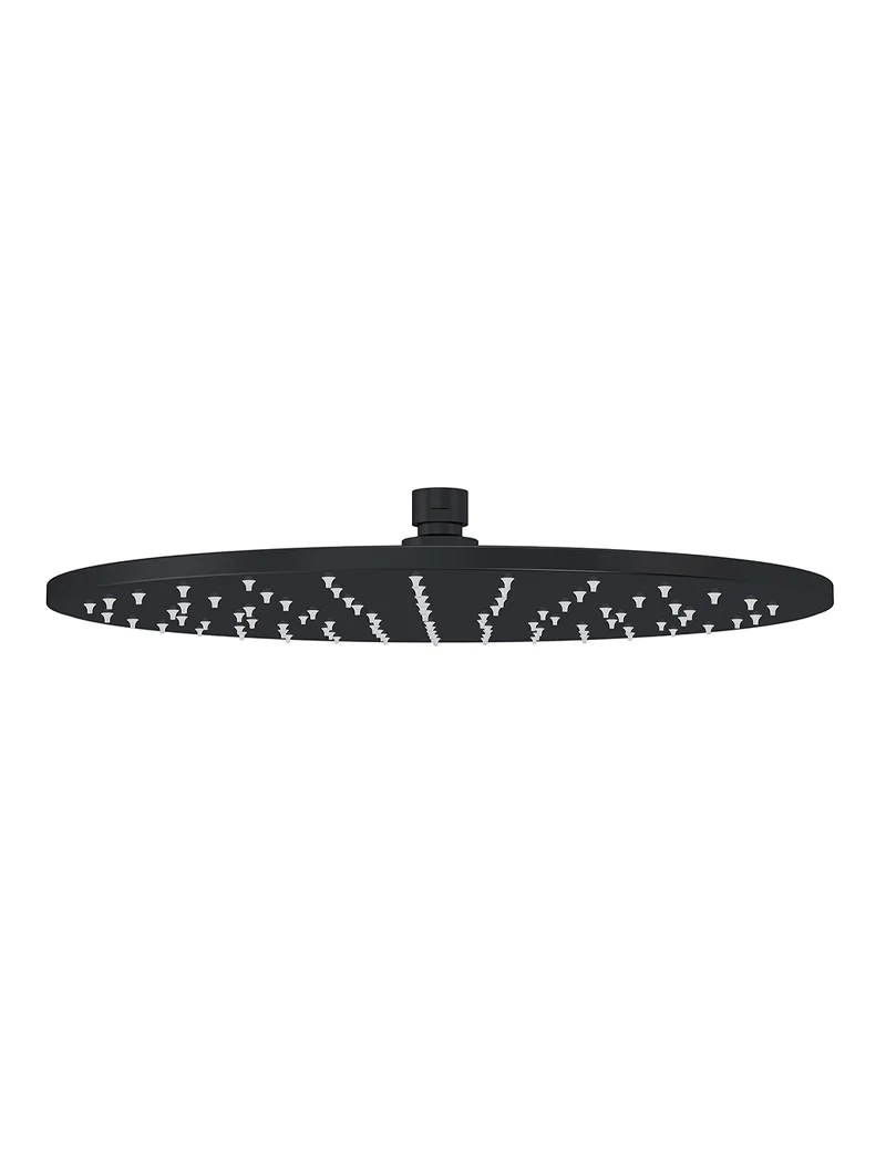 Round Shower Rose 300mm - Matte Black - Image 2
