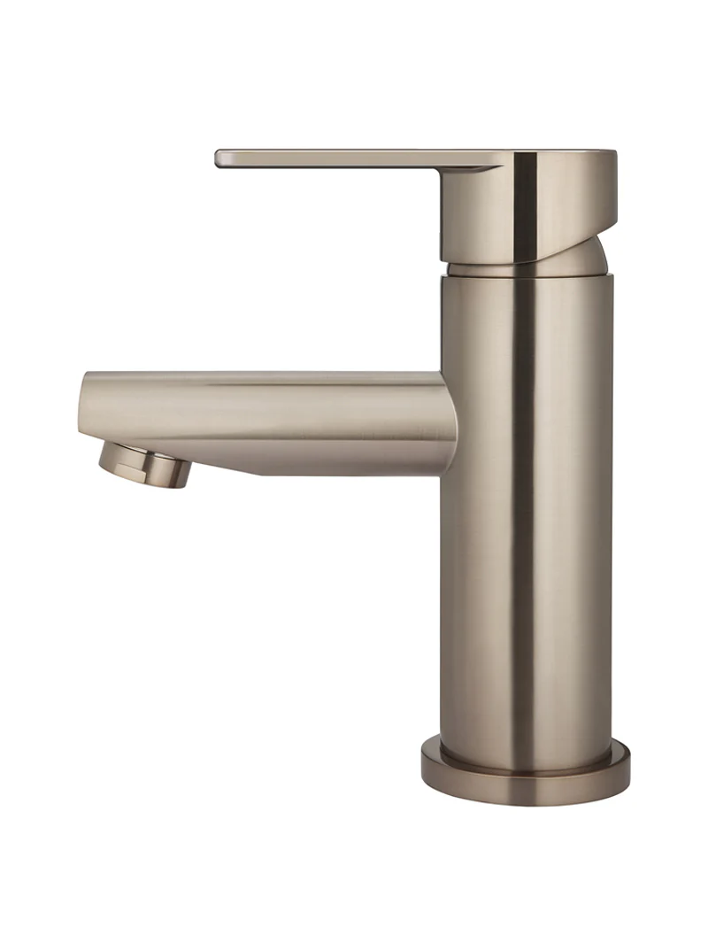 Round Paddle Basin Mixer - Champagne - Image 2